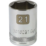 1/2" Drive 6 Point Metric, Standard Length, Chrome Sockets