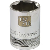 1/2" Drive 6 Point SAE, Standard Length, Chrome Sockets