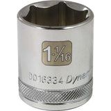 1/2" Drive 6 Point SAE, Standard Length, Chrome Sockets