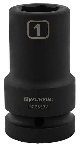 1" Drive 6 Point SAE, Deep Length, Impact Sockets