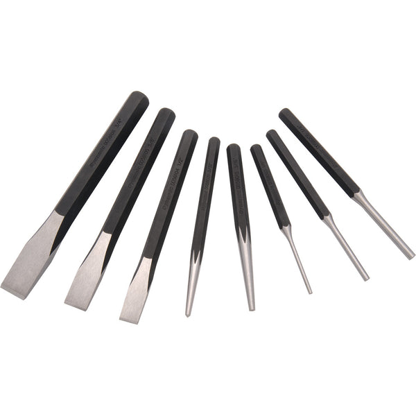 8 Piece Punch And Chisel Set