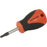 Stubby Square Recess Screwdrivers With Comfort Grip Handle