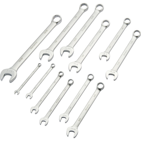 12 Piece SAE Combination Wrench Set, Contractor Series, Satin Finish, 1/4" - 15/16"