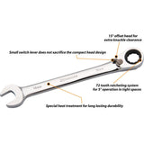 SAE Reversible Combination Ratcheting Wrenches