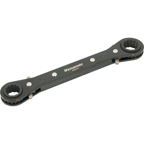 5/8" X 11/16" Double Box End Ratcheting Wrench, Straight
