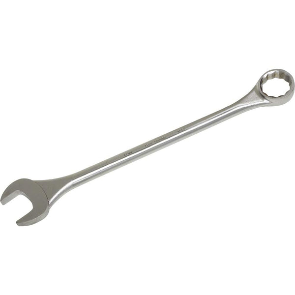 12 Point Metric Round Shank Combination Wrenches - 15° Offset - Satin Chrome Finish