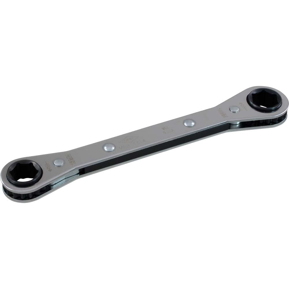 Gray Tools 7mm x 8mm 6 Point Flat Ratcheting Box Wrench Mirror Chrome Finish MRB78